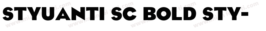 STYuanti SC Bold STY字体转换